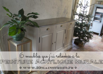6 meubles que j'ai relookés à la peinture acrylique murale