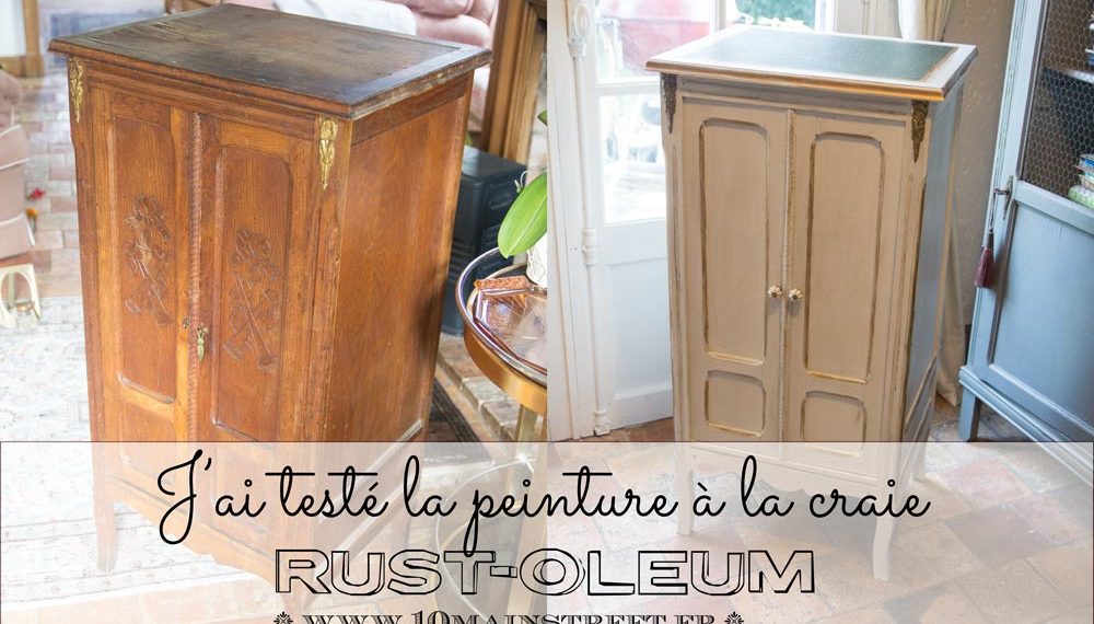J'ai testé la peinture à la craie Rust-Oleum