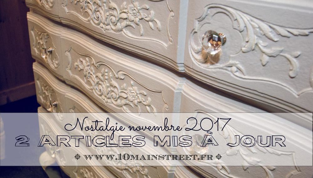Nostalgie de novembre 2017 : 2 articles à jour