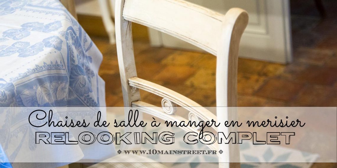 Relooking des chaises de salle à manger