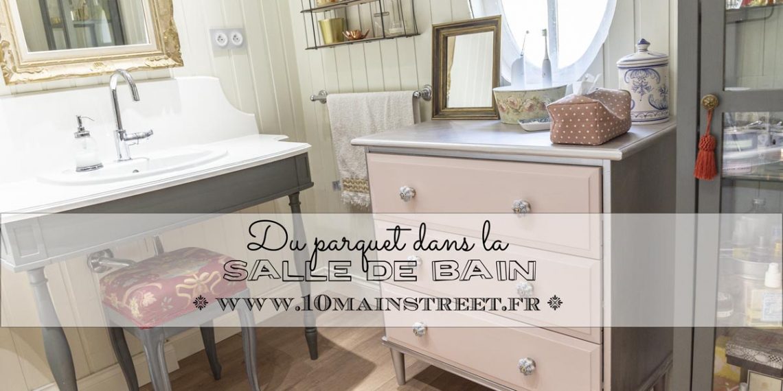 Du parquet dans la salle de bain