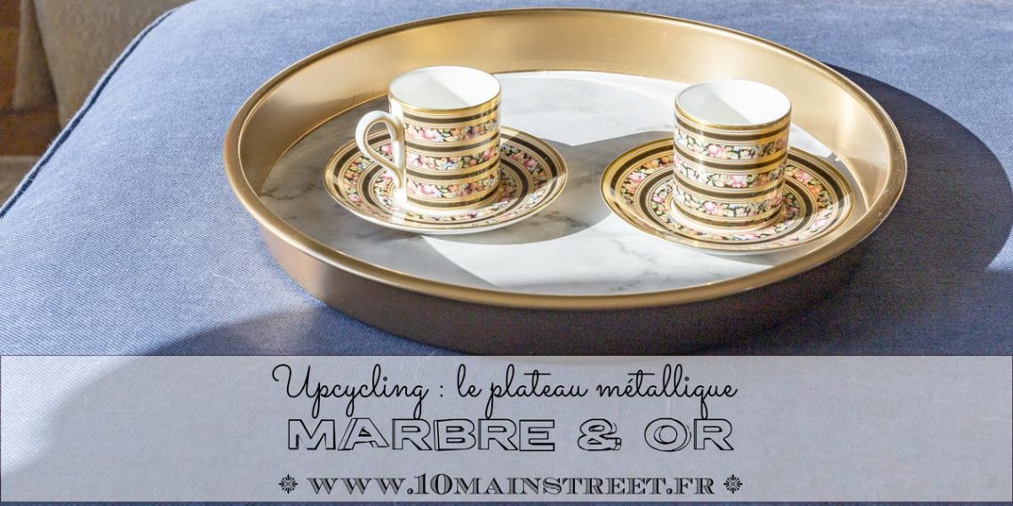 Le plateau marbre & or