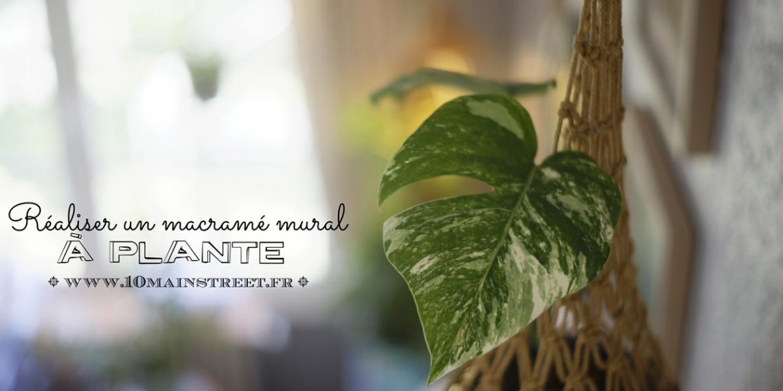 Réaliser un macramé mural à plante