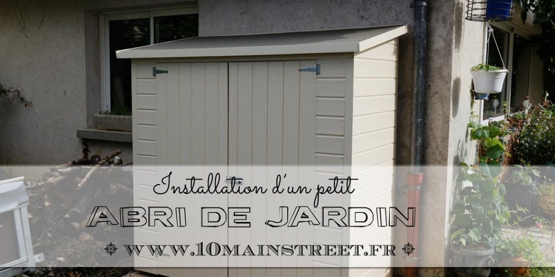 Installation d'un petit abri de jardin