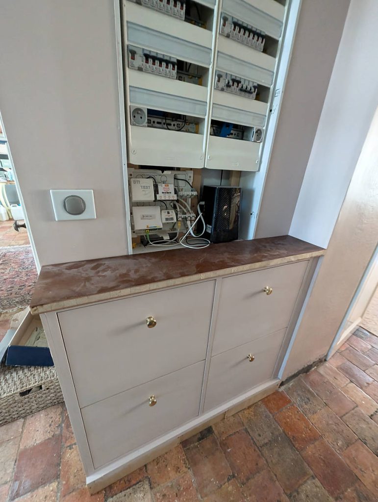 Plateau de récup pour le rangement à chaussures intégré