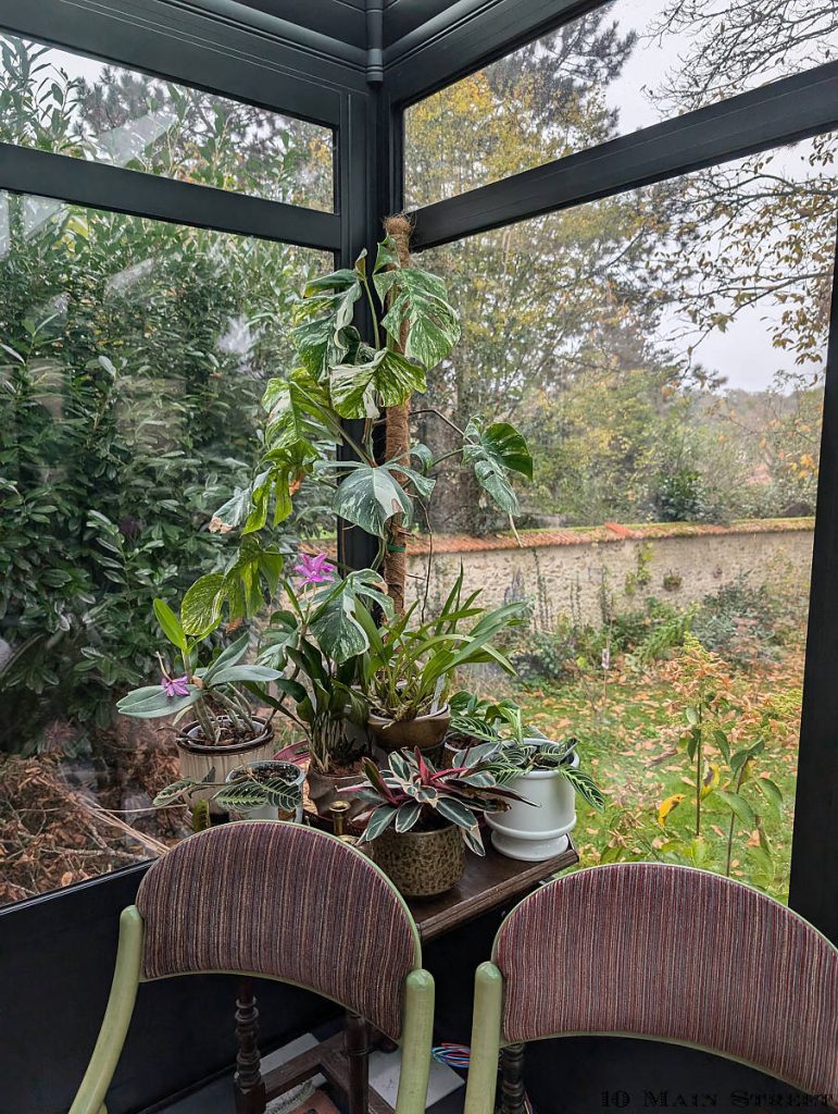 Véranda parée pour l'hiver