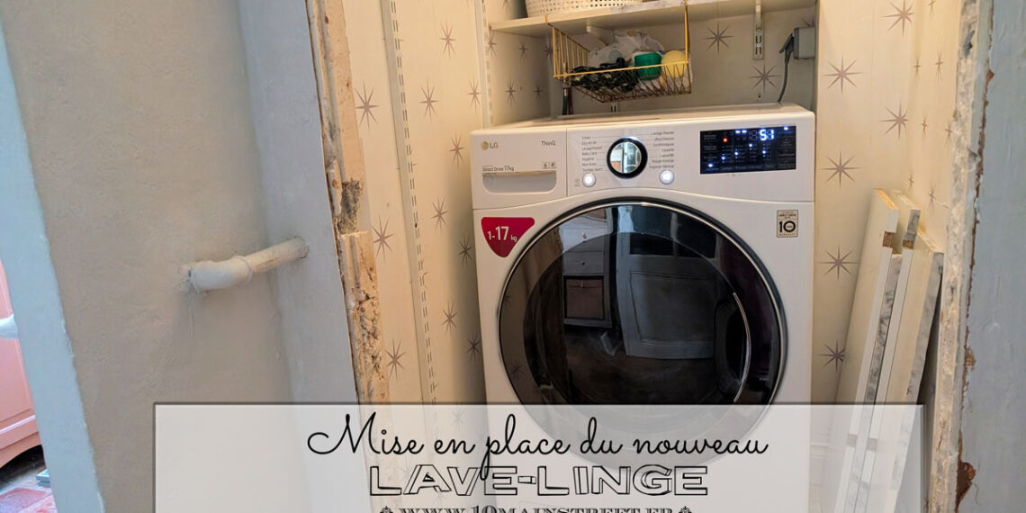 Le nouveau lave-linge est installé !