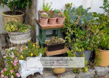 Mes nouveaux supports à plantes 100% récup